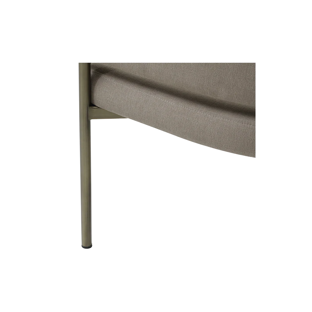 Oxford Dining Chair Mocha & Brass Frame - Image 10