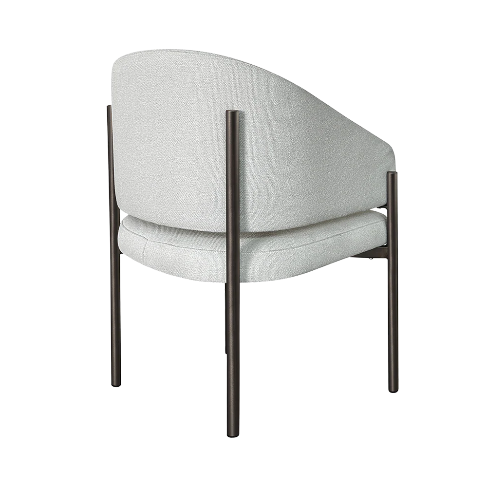 Oxford Outdoor Dining Chair Off White & Bronze Frame - Image 5