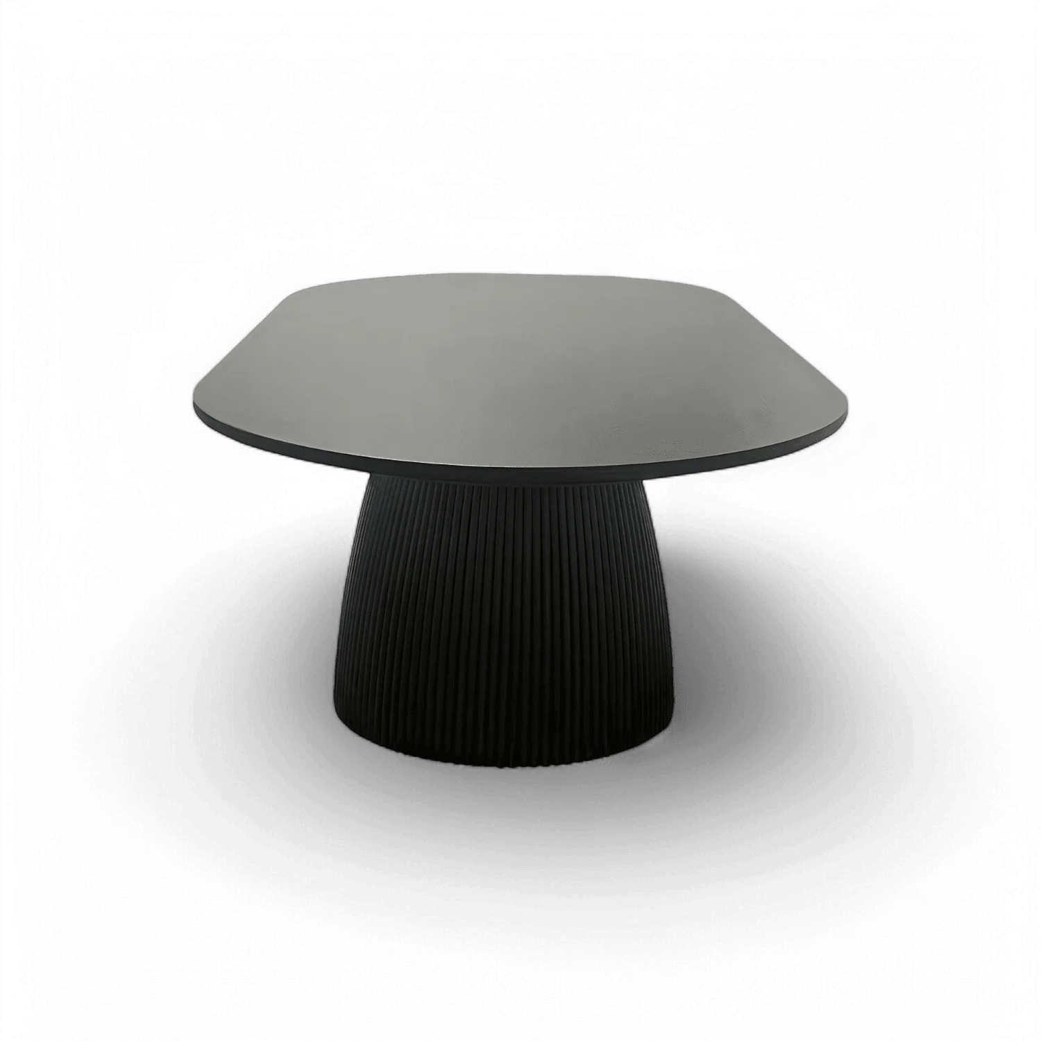Oxford Rectangular Dining Table Black Wood - Image 3