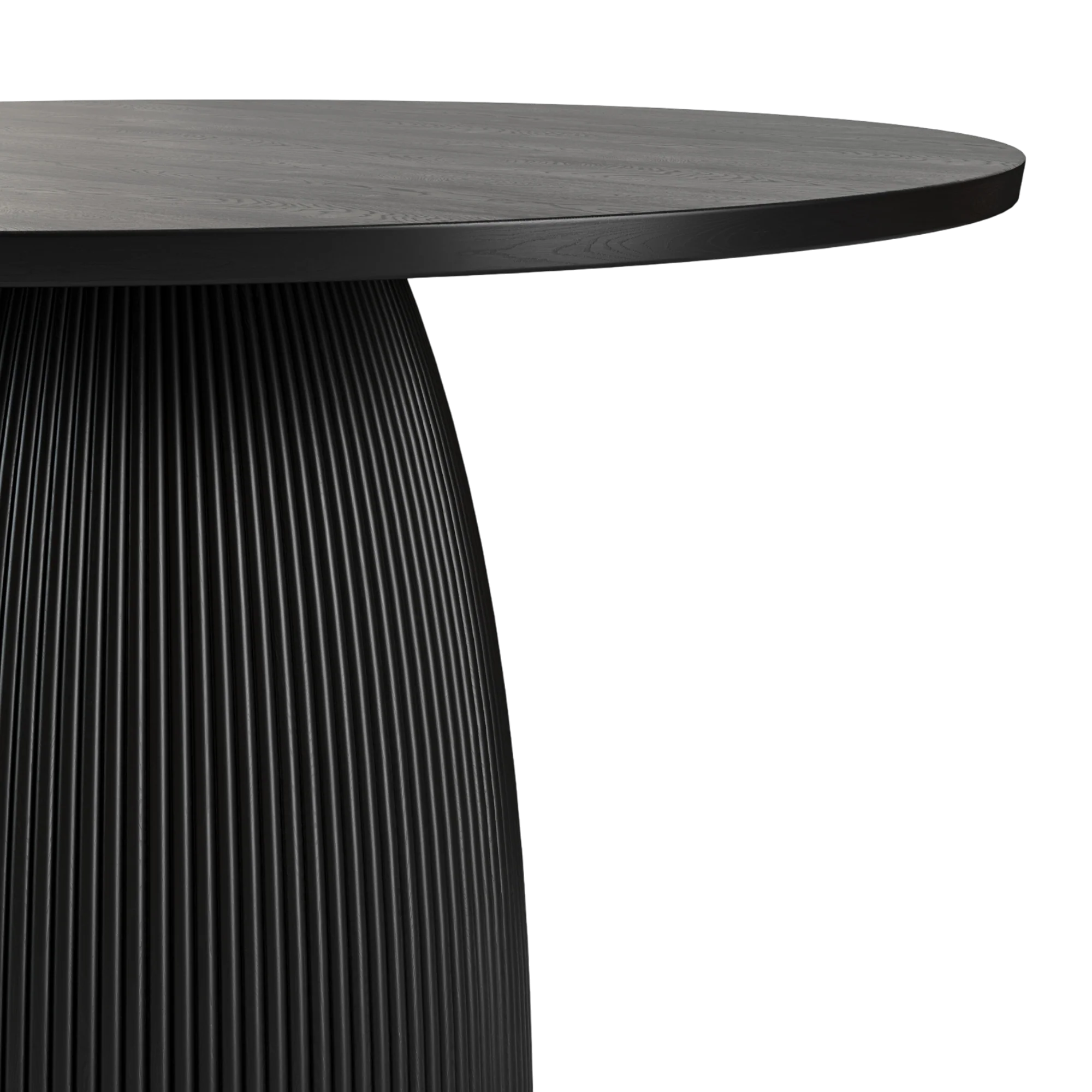 Oxford Round XS Dining Table Black Wood - Image 3