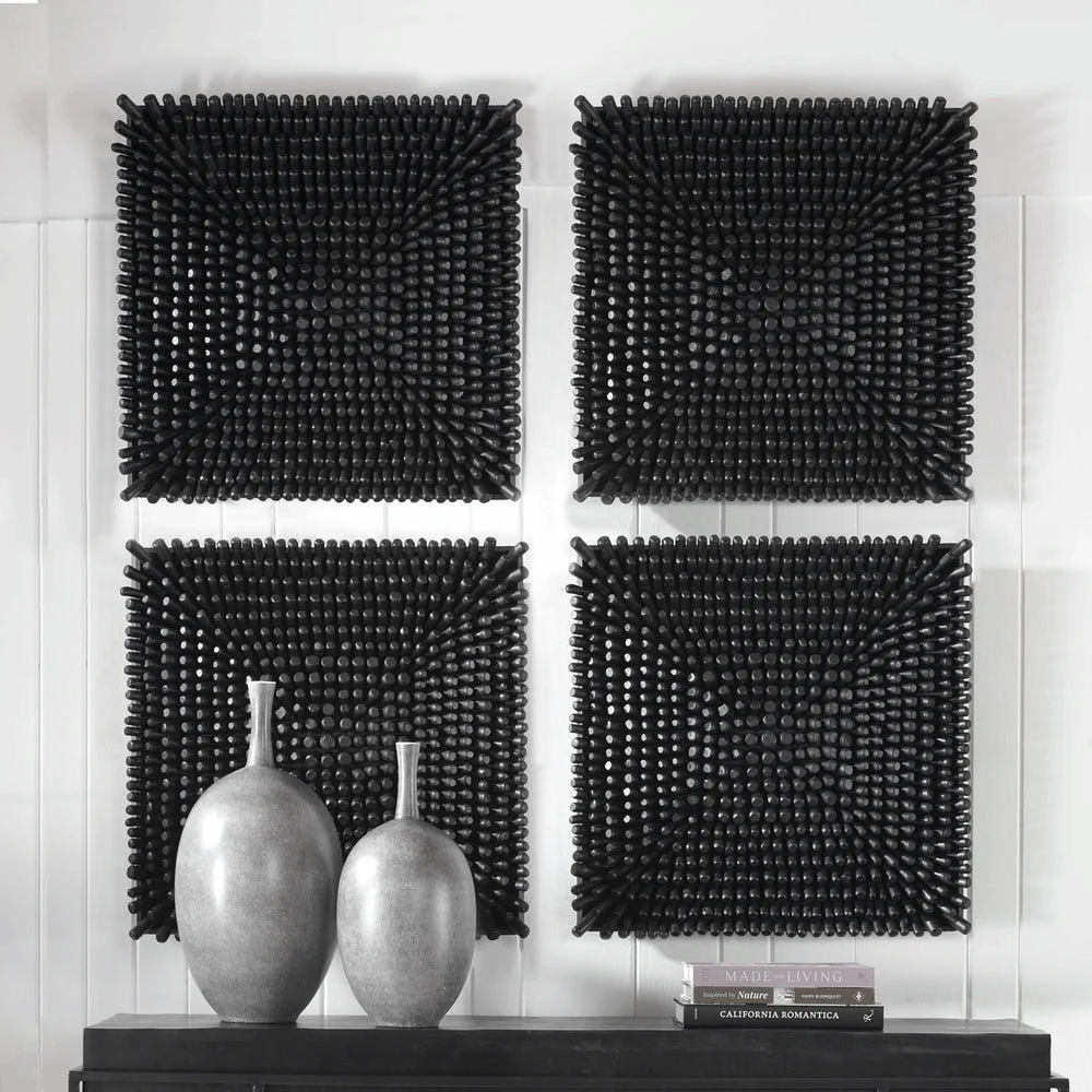 Pebble Relief Wall Panel Black - Image 4
