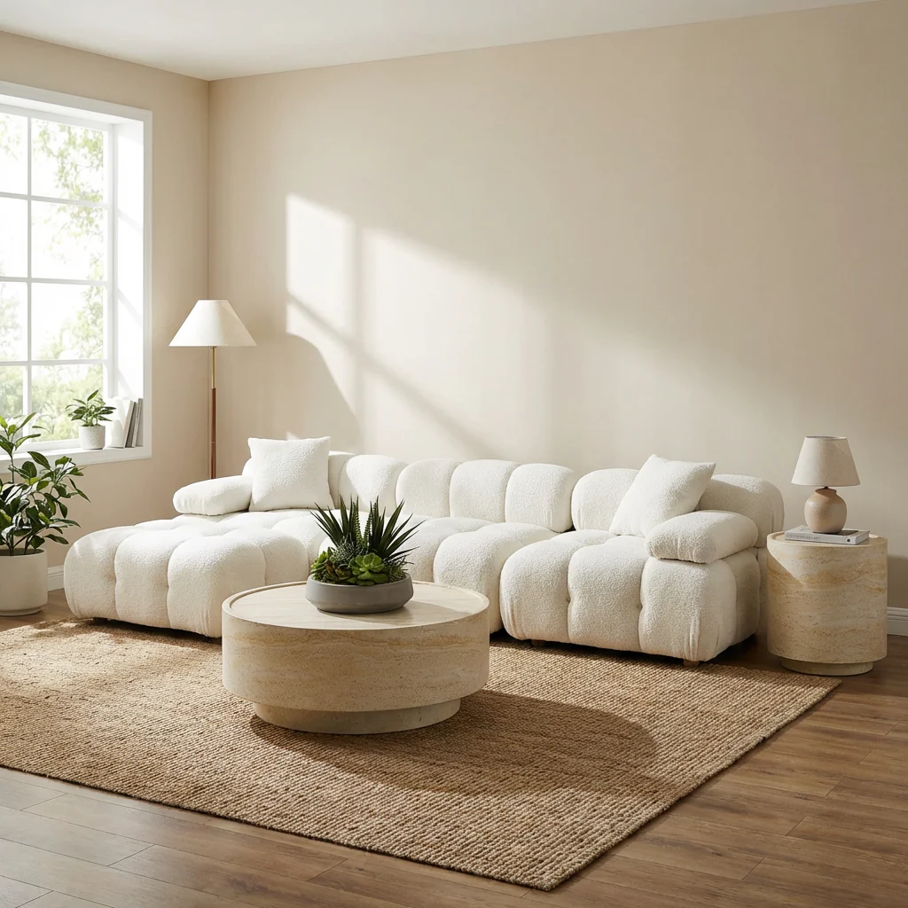 Solace Off White 4-piece Modular Sectional - Image 6