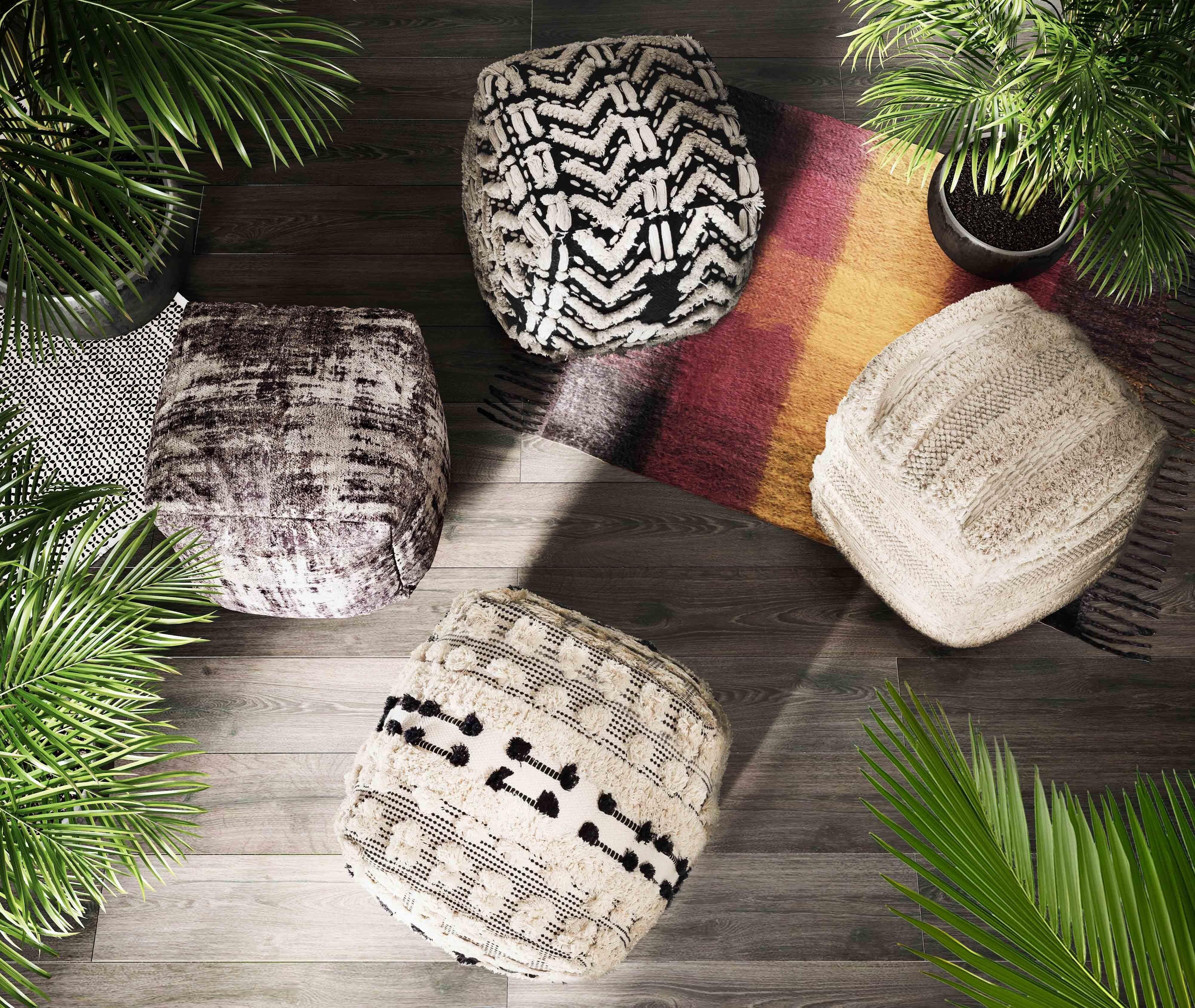 Rune Cotton Pouf - Image 2
