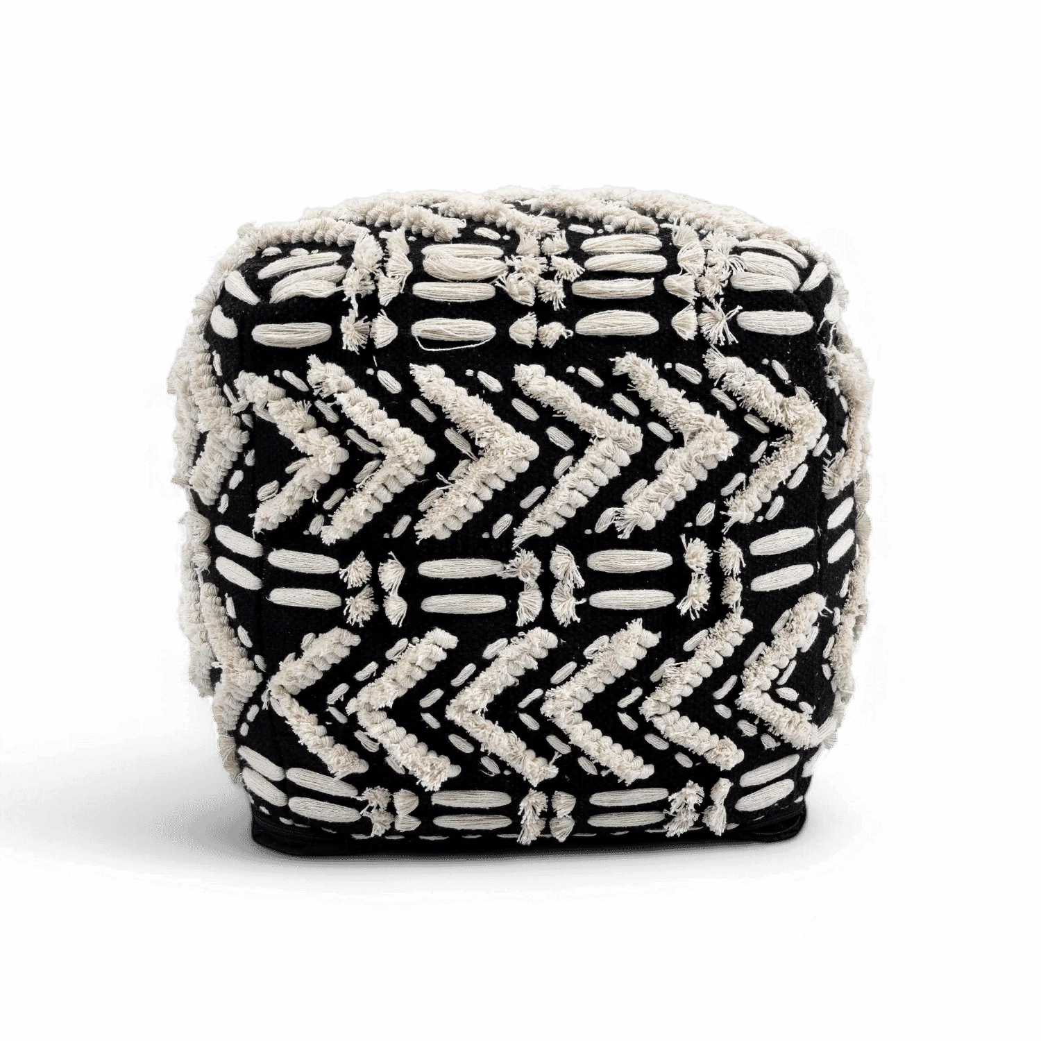Sage Cotton Pouf - Image 3
