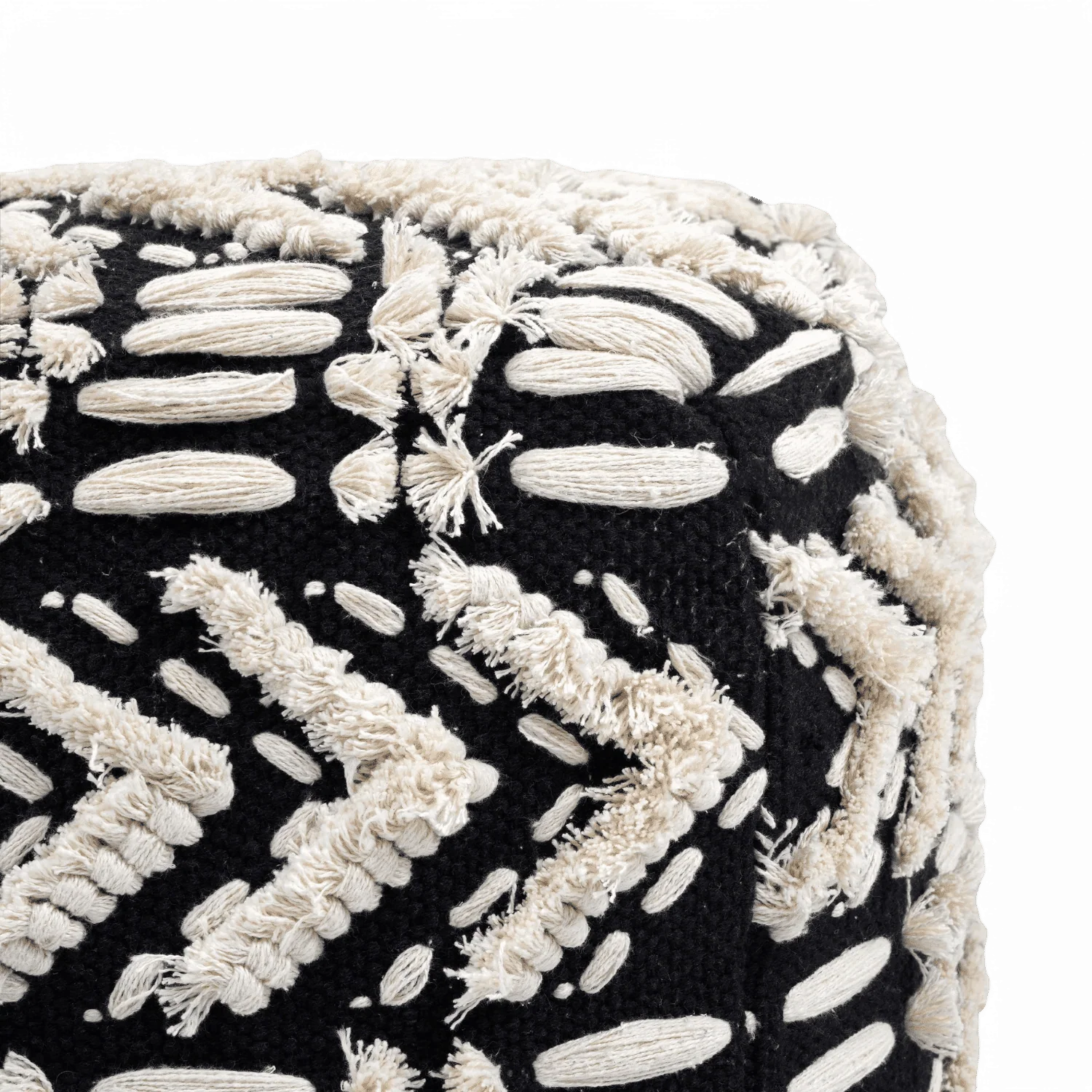 Sage Cotton Pouf - Image 4