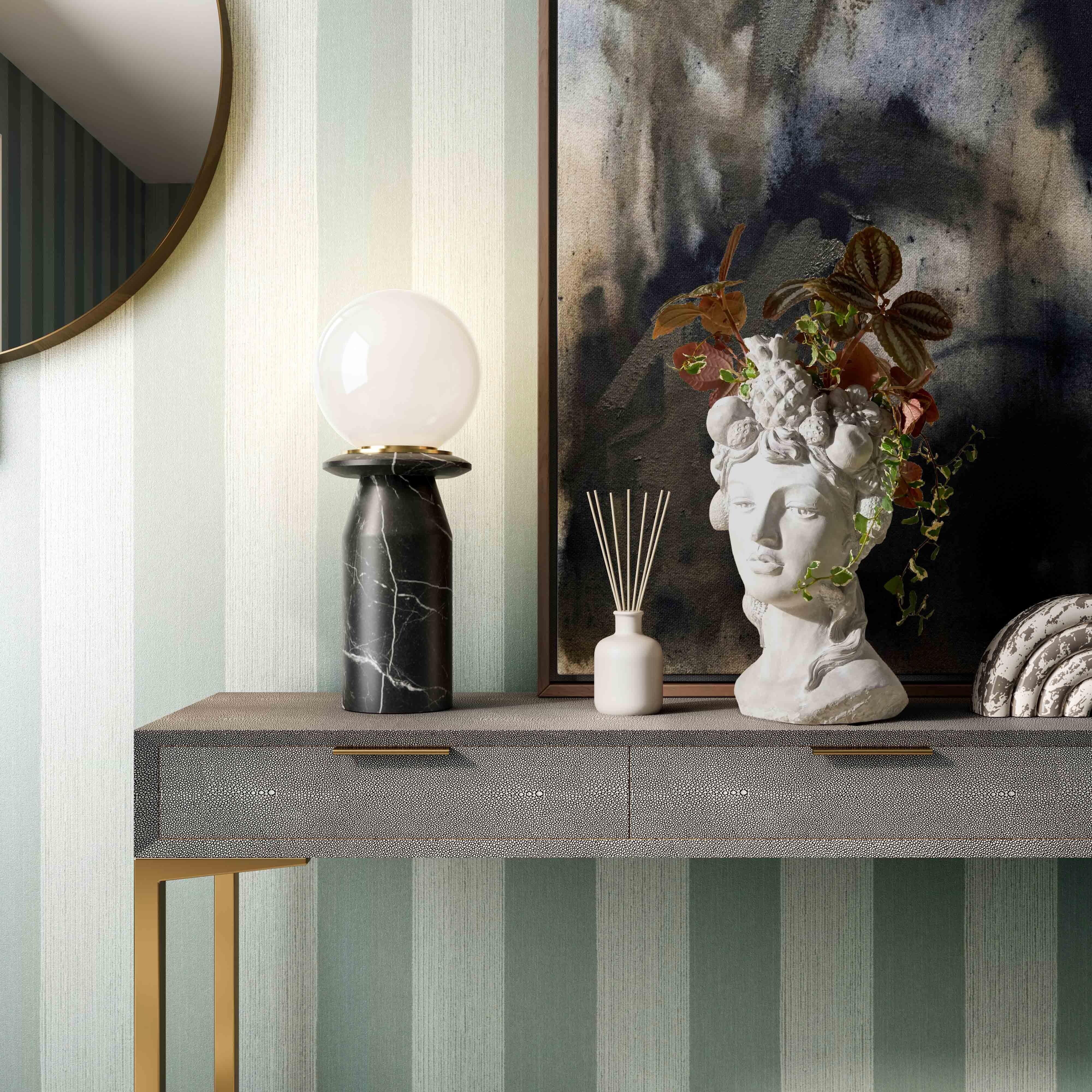 Solstice Onyx Black Marble Lamp - Image 2