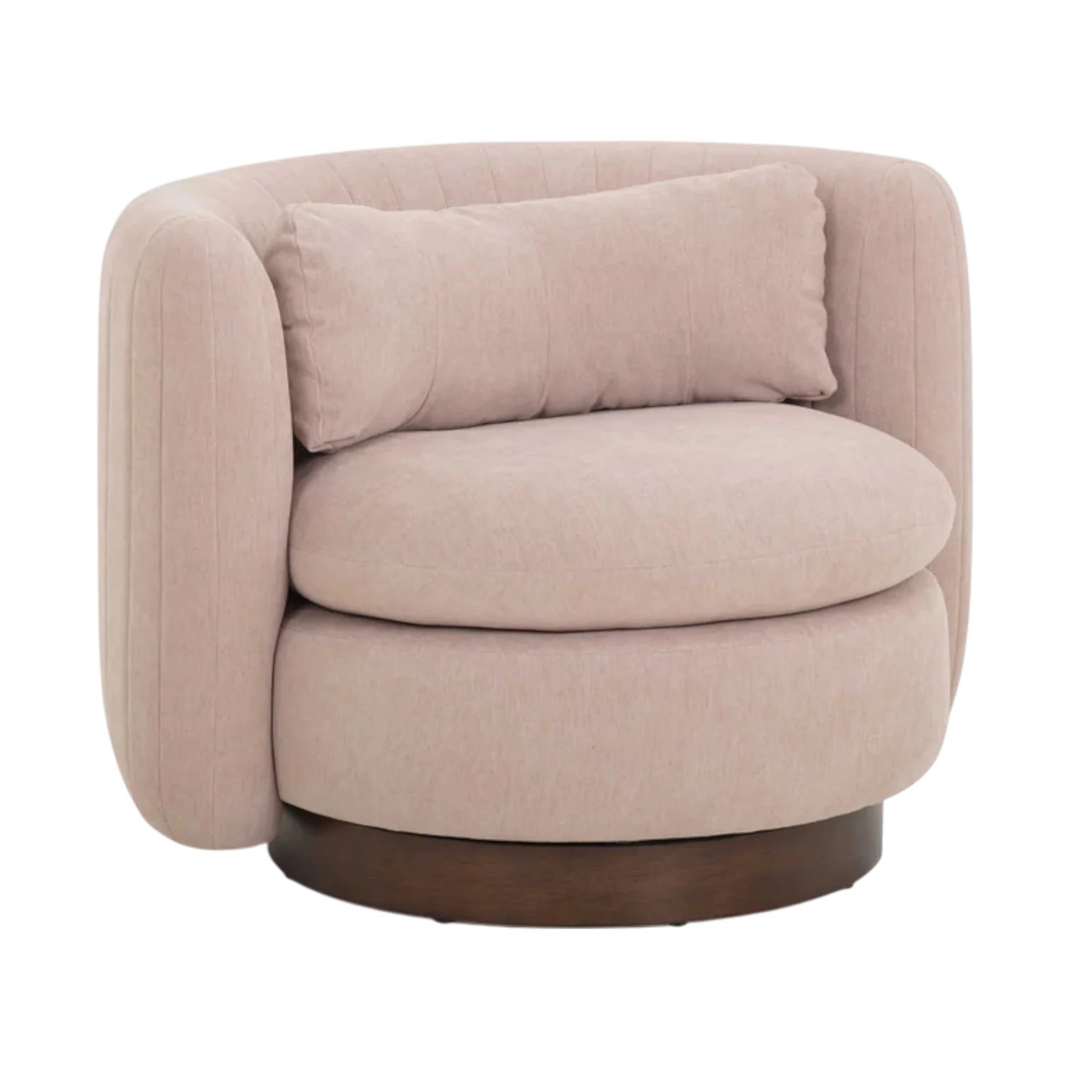 Valeria Chenille Swivel Lounge Chair - Image 3