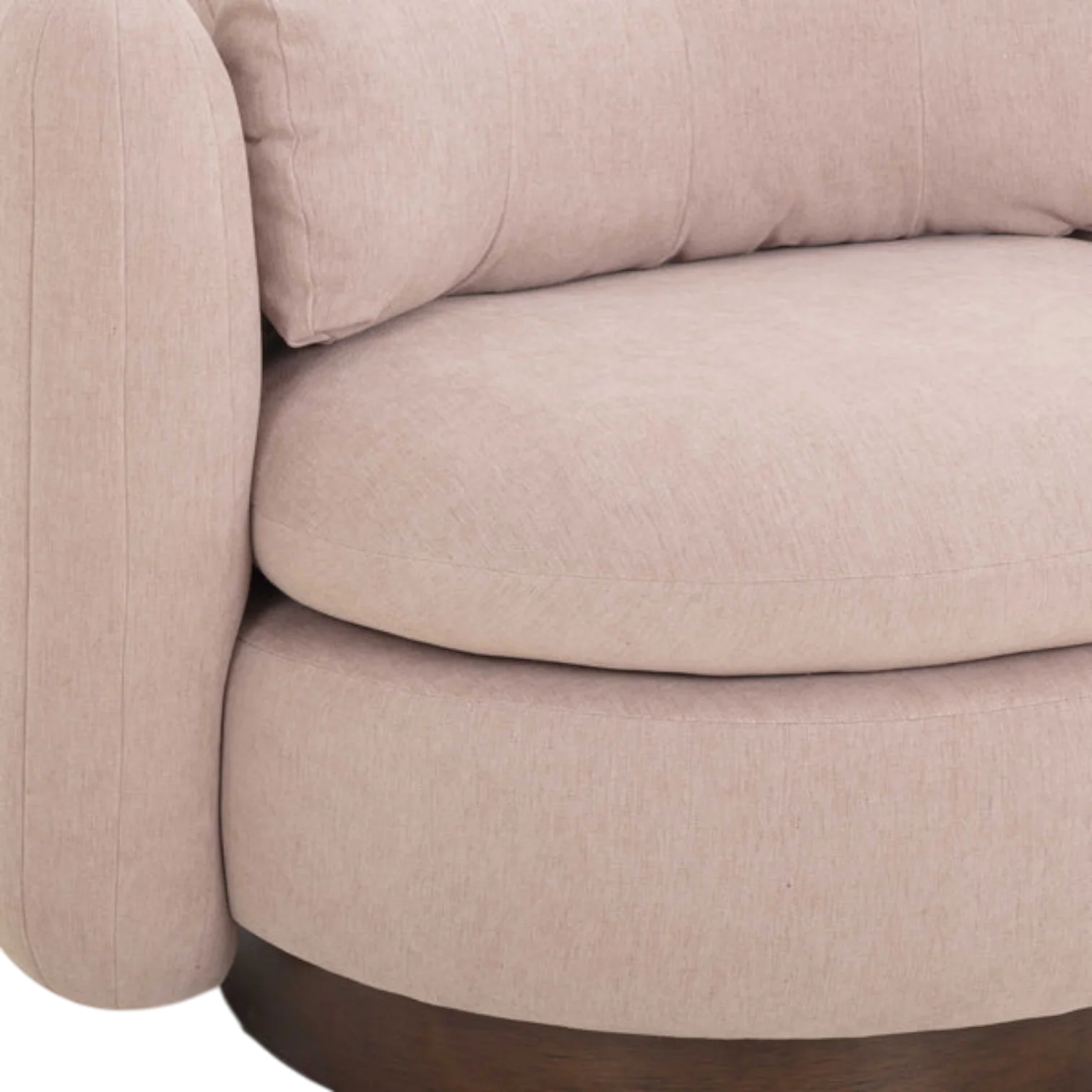 Valeria Chenille Swivel Lounge Chair - Image 6