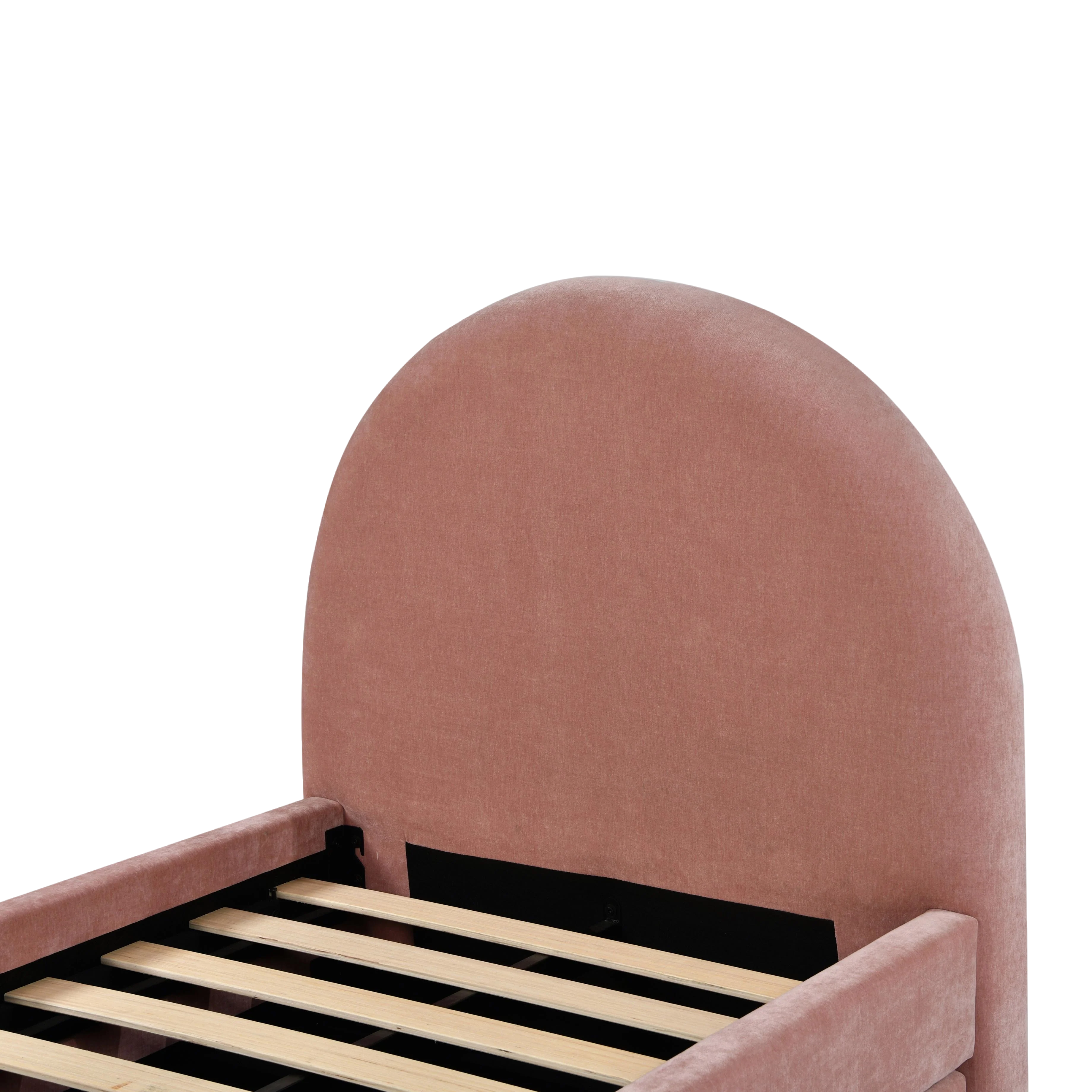 Valeria Rose Upcycled Chenille Twin Bed - Image 6