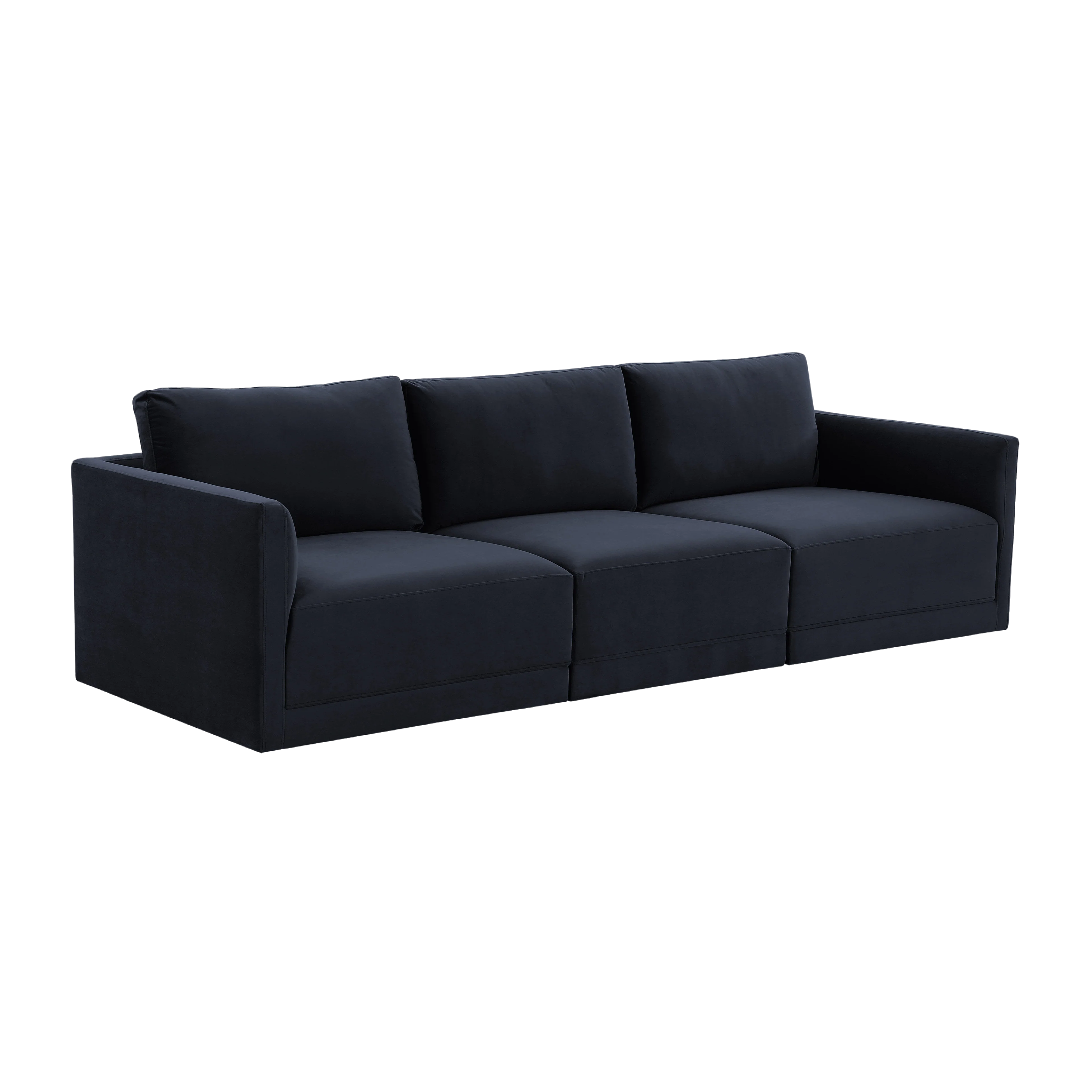Valerio Velvet Modular Sofa Navy - Image 3