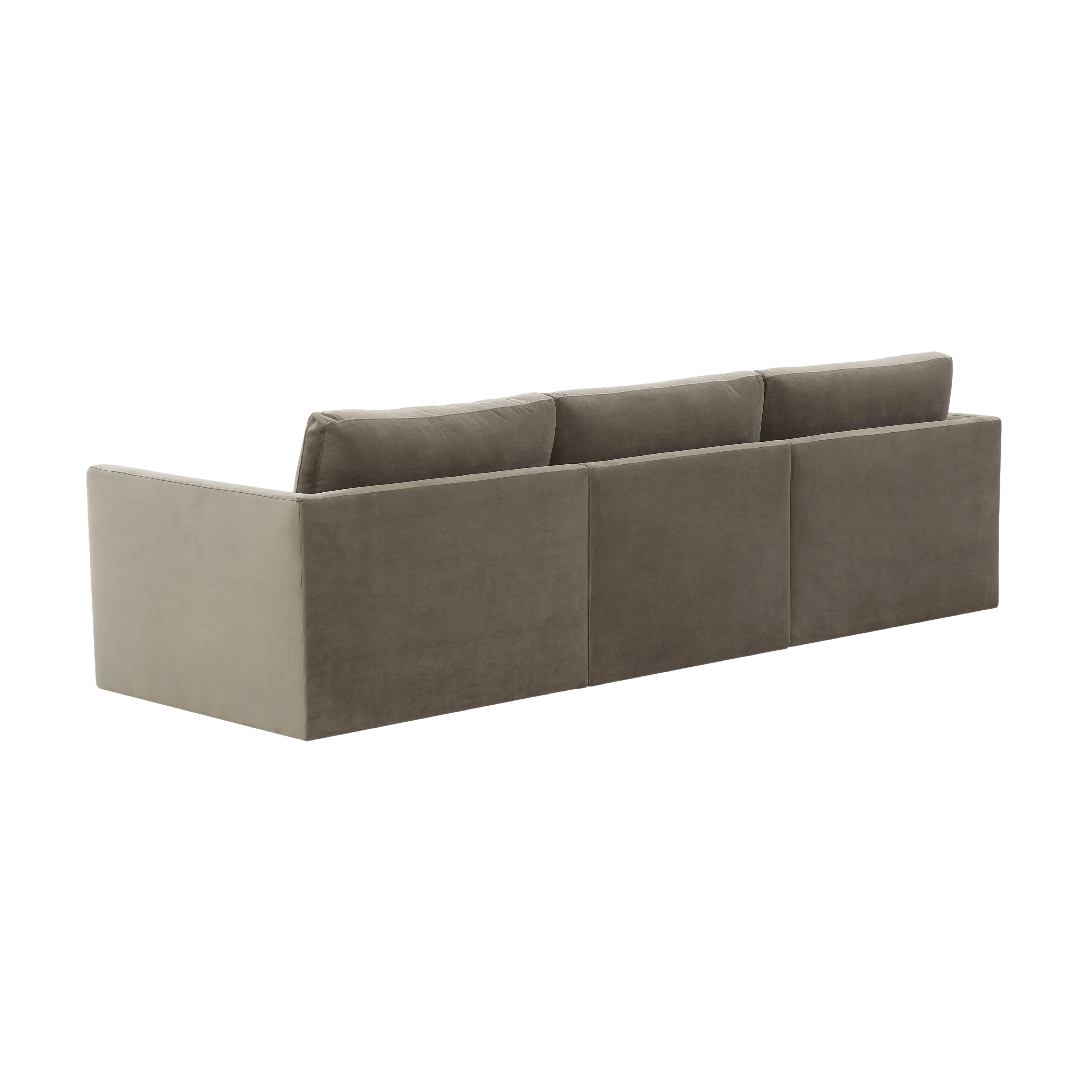 Valerio Velvet Modular Sofa Taupe - Image 4