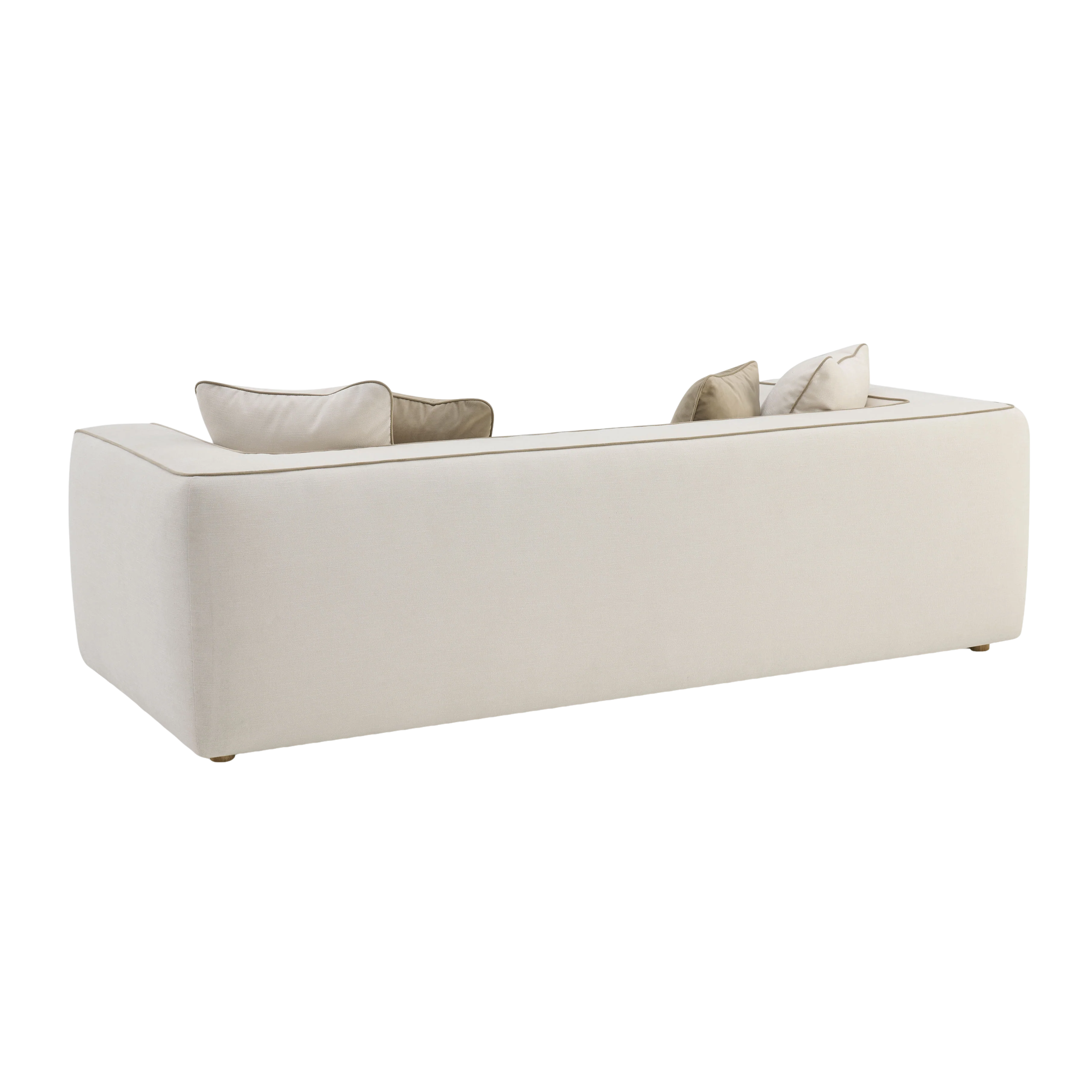 Vallora Cream Linen Sofa - Image 4