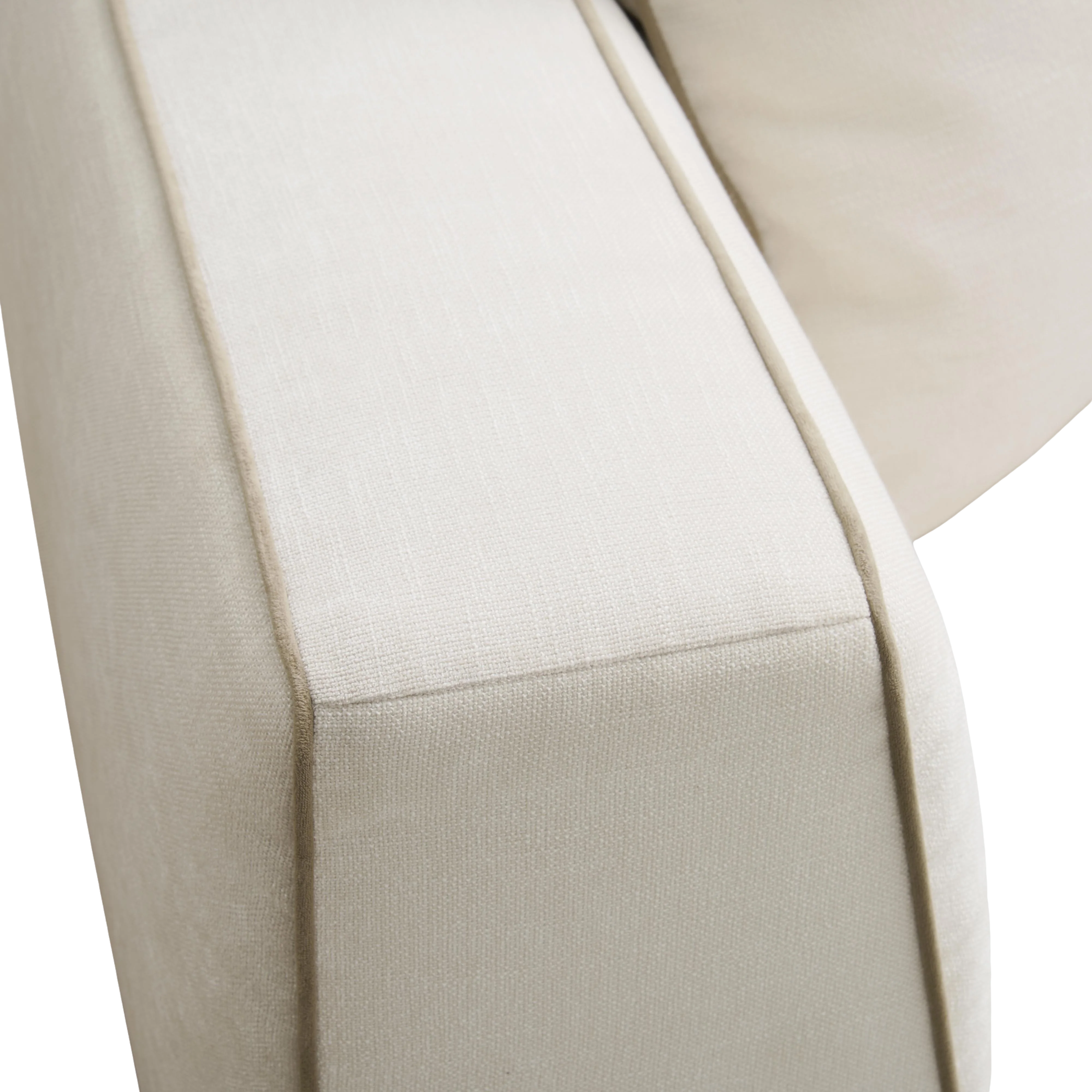 Vallora Cream Linen Sofa - Image 5