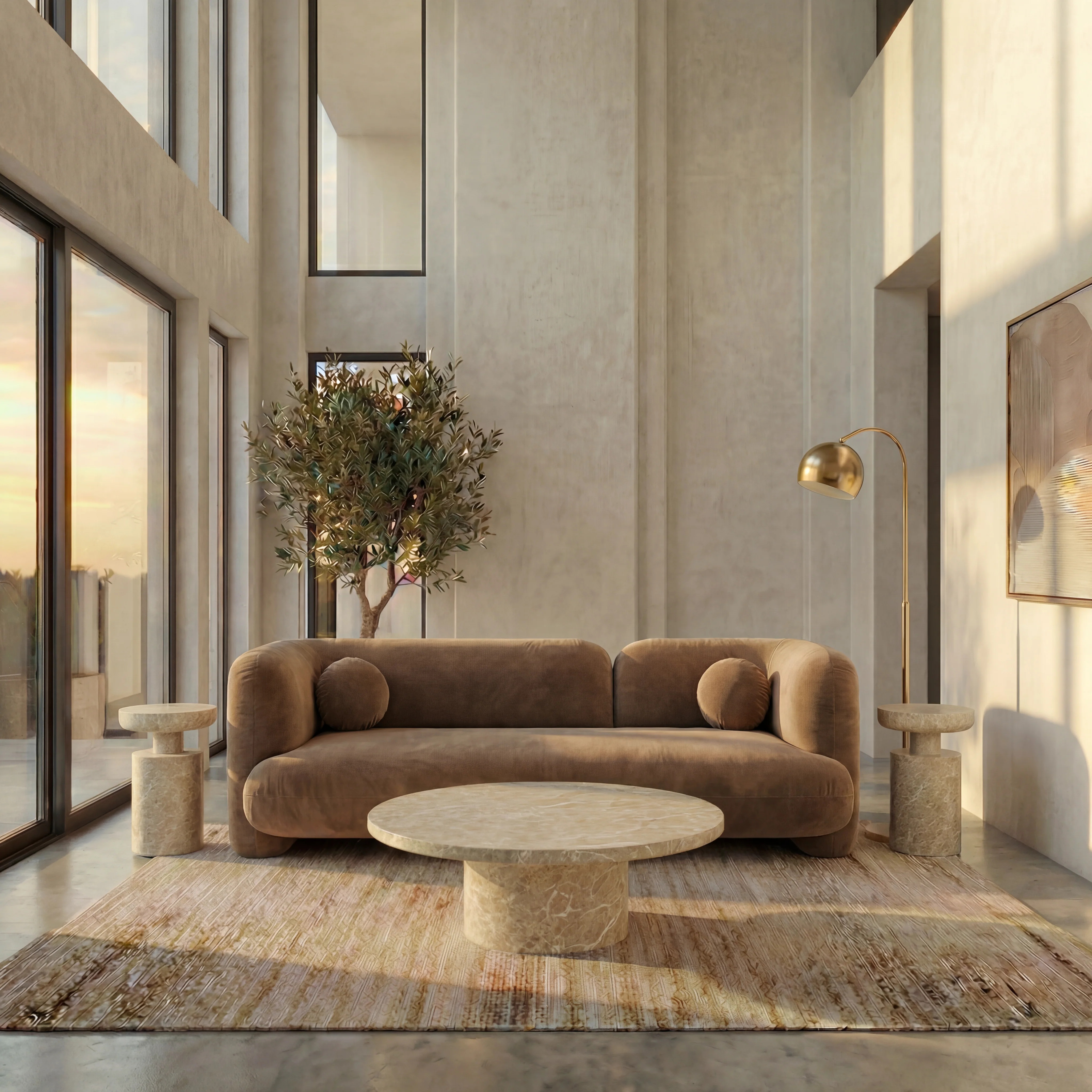 Vetra 3 Seater Sofa Mocha - Image 4