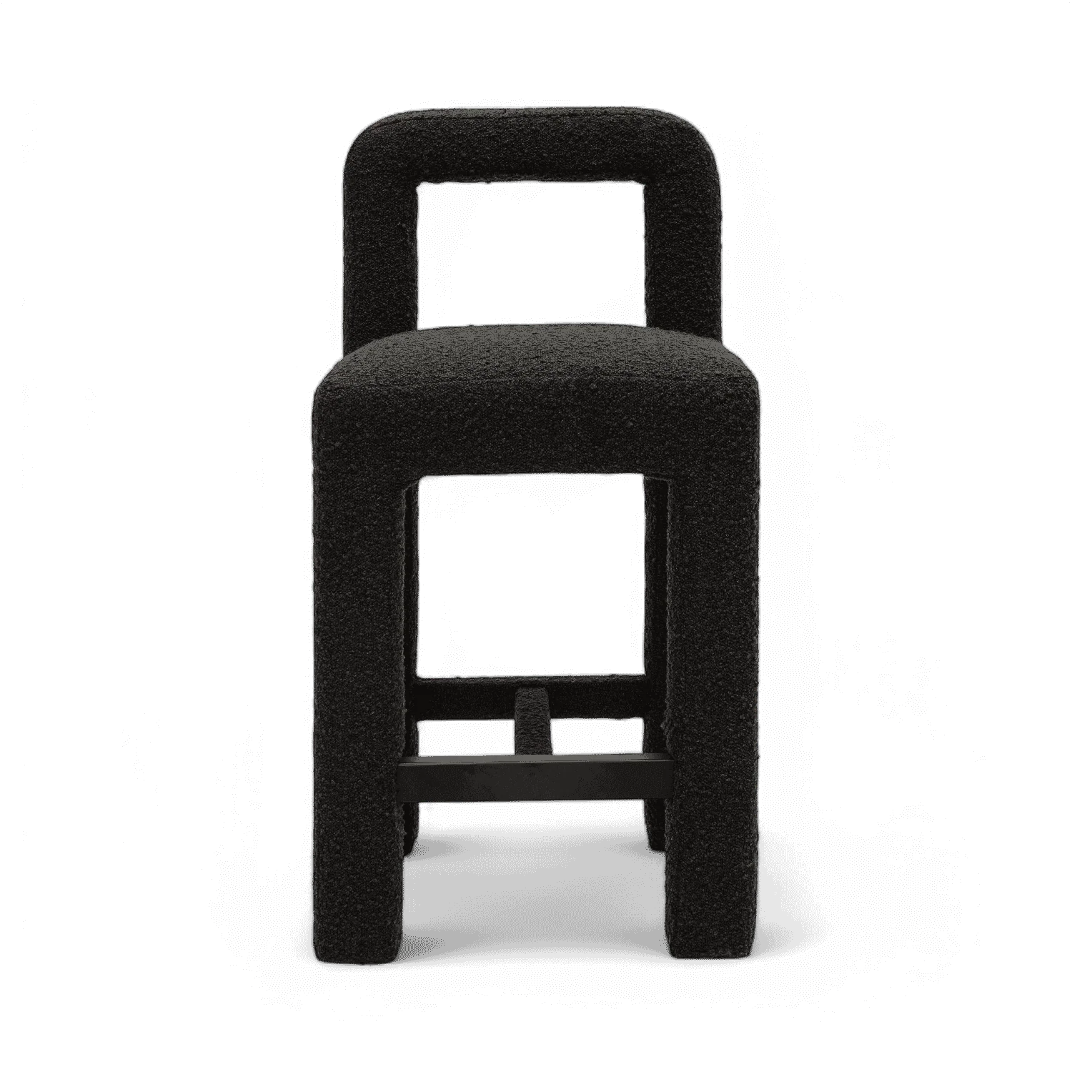 Viva Black Boucle Counter Stool - Image 3