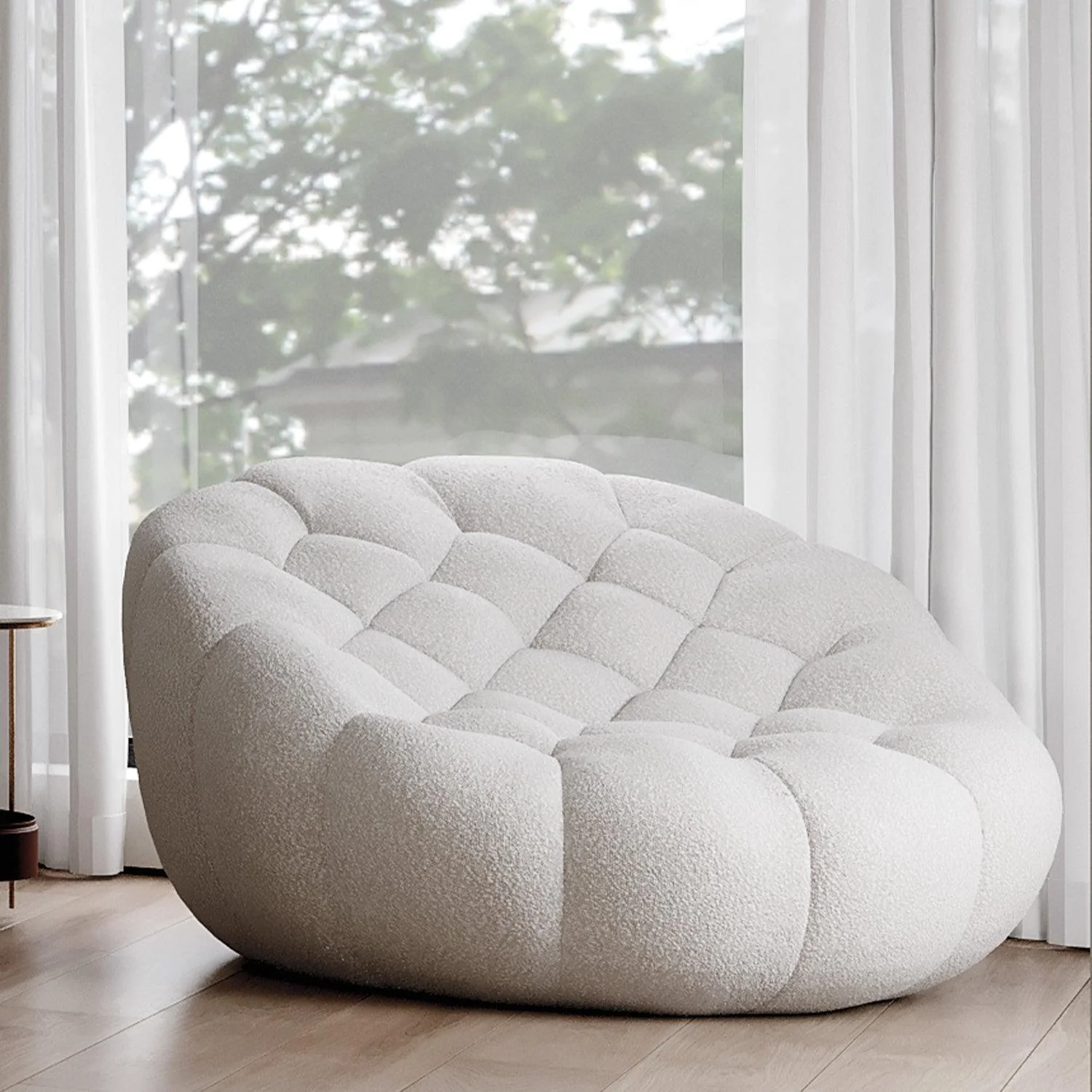 Warby Lounge Chair White - Image 3