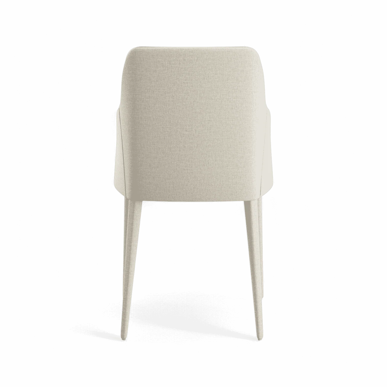 Zeta Dining Chair White Linen - Image 4