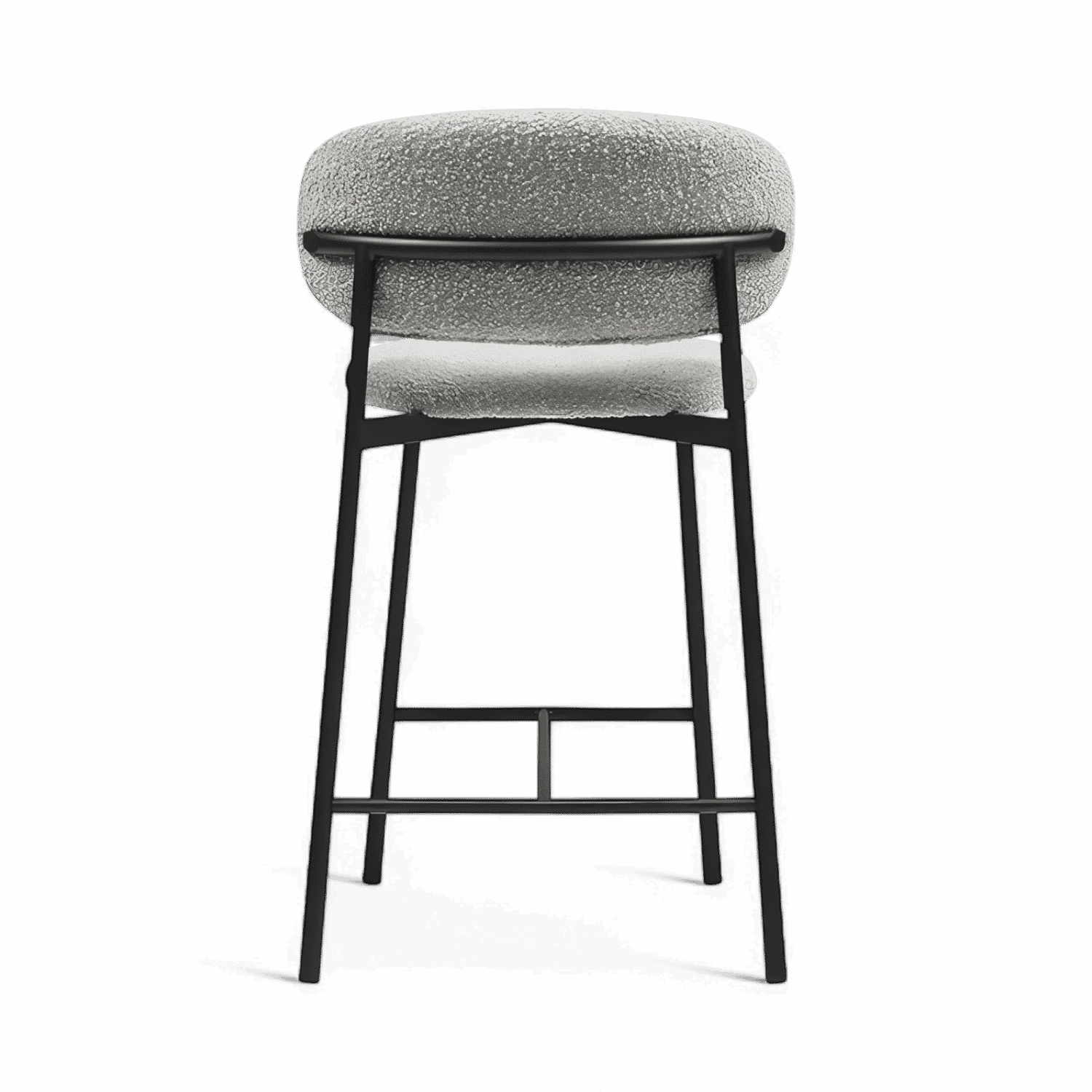 Zoya Counter Stool Gray Boucle - Image 4
