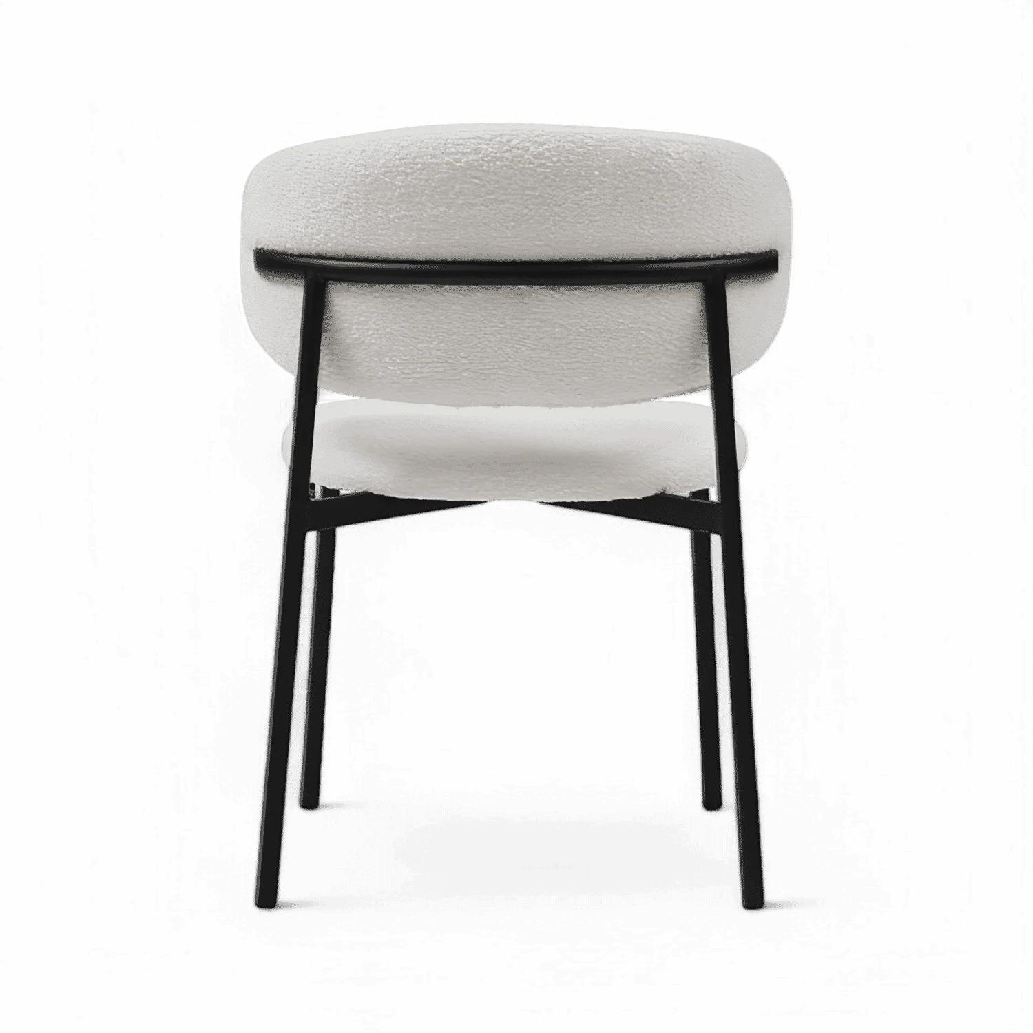 Zoya Dining Chair White Boucle - Image 6
